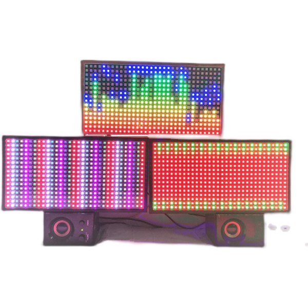 Voice-activated music rhythm pickup atmosphere melody spectrum RGB induction atmosphere display audio sound indicator