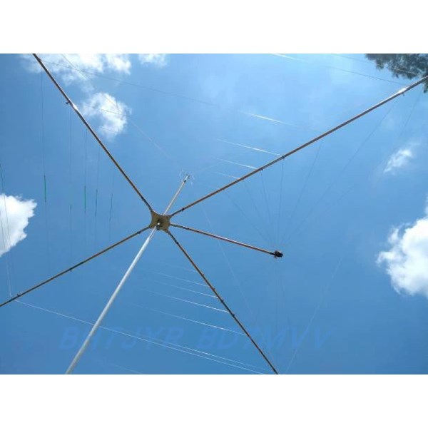 Cobweb 7-band spider web shortwave antenna full-size gain, high noise floor, low 1000W PEP gain 6dbi