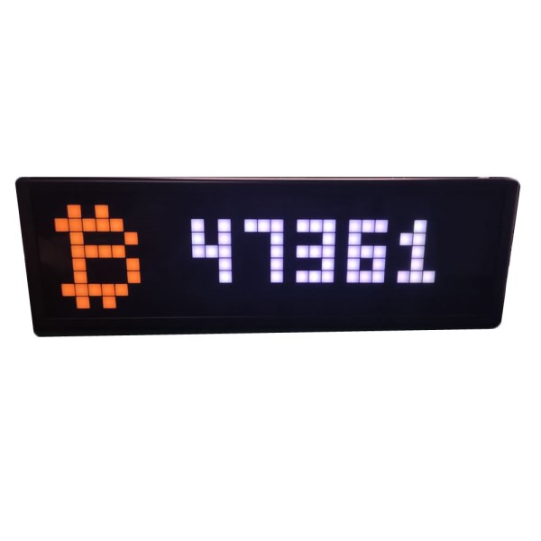 Bitcoin digital currency market display cryptocurrency real-time price display desktop decoration WIFI connect BTC ETH DOGE FIL