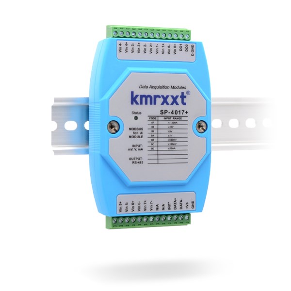 Analog quantity acquisition module modbus4-20ma to rs485 8 channel ai input 0-10v isolation model:4017+