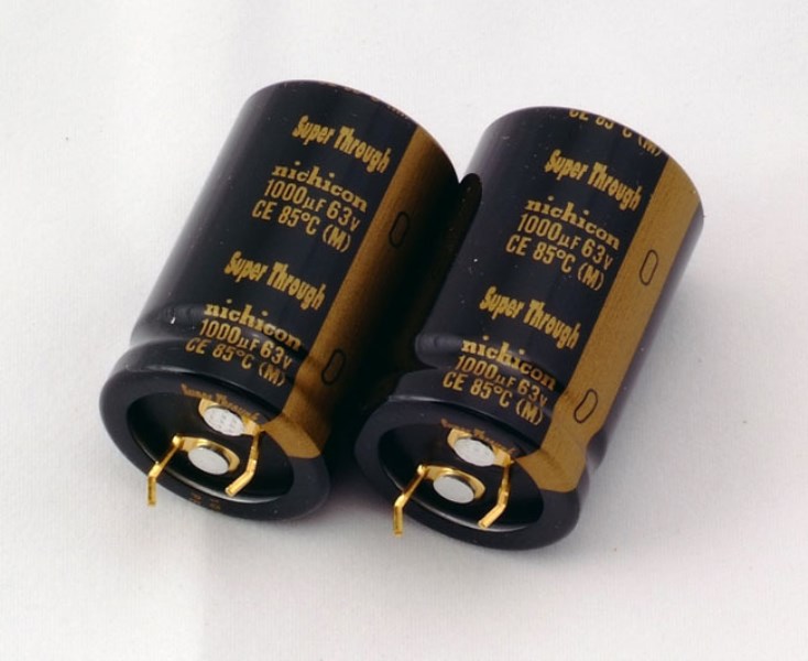 1000U63V nichicon KG Super Through audio electrolytic capacitors large spot