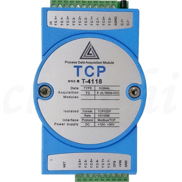 8 channel K-type thermocouple to Ethernet RJ45 temperature acquisition module modbus-tcp protocol temperature measurement device