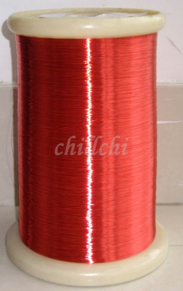 0.12 mm red wire polyurethane enamelled round winding wire QA-1-130