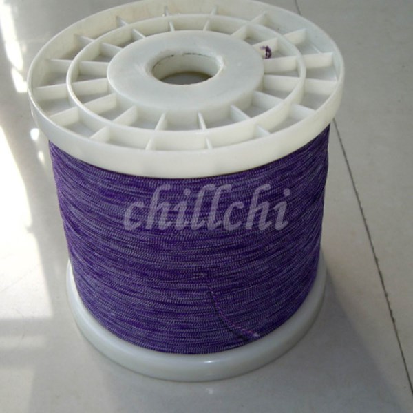 0.07x7 shares of multi-strand copper silk natural silk envelope sold by the meter Litz wire yarn envelope Purple white