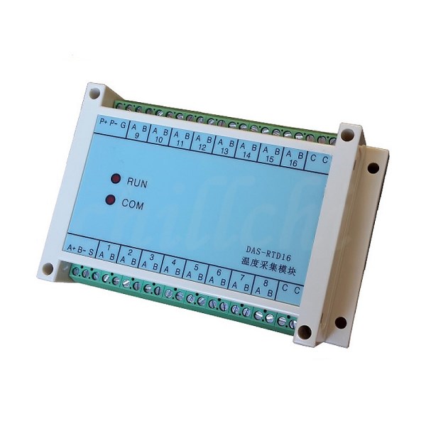 16-channel T-type, E-type, J-type, N-type, S-type thermocouple temperature acquisition module to 485 transmitter MODBUS