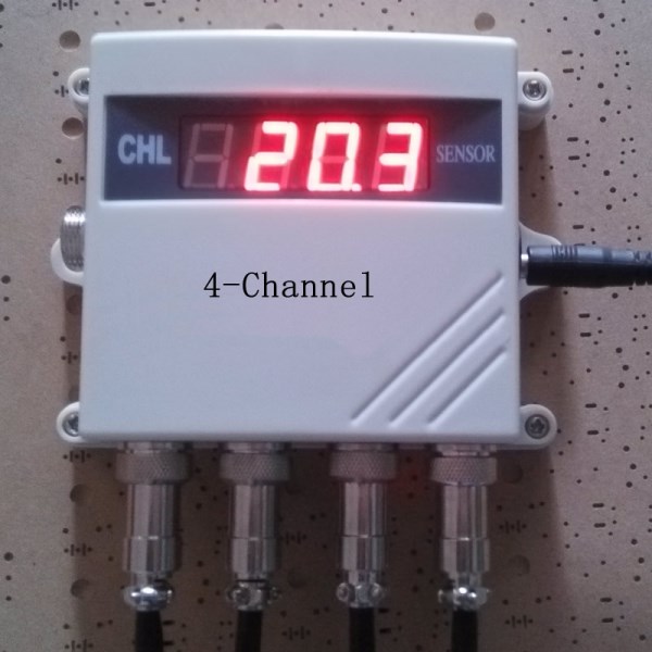 Multi-channel temperature inspection instrument DS18B20 MODBUS-RTU RS485 single bus relay alarm