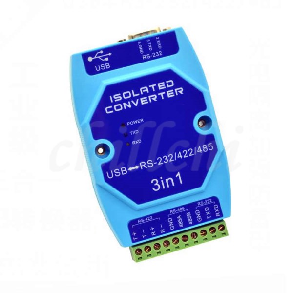 Photoelectric isolation USB to RS485 422 232 interface industrial grade lightning protection USB to serial converter CH340 chip