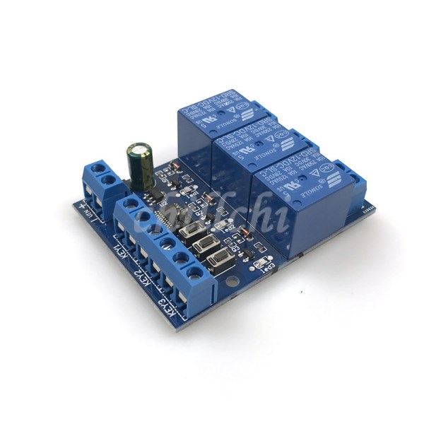 Three-channel touch bistable switch bistable relay modified self-locking & interlock switch