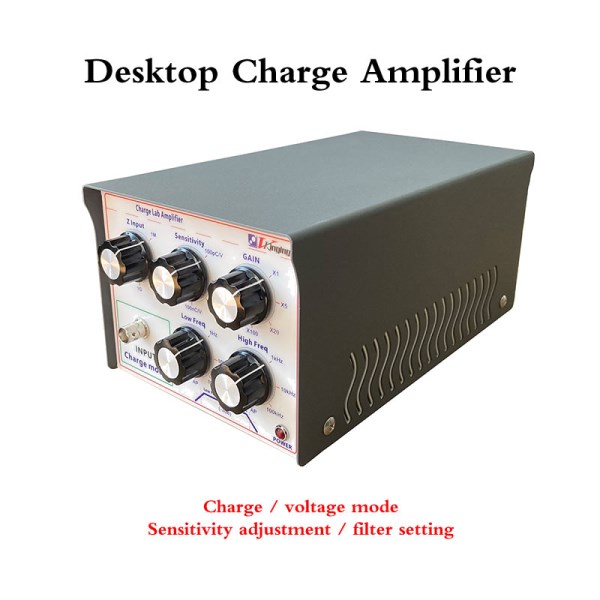 Desktop Charge Amplifier Laboratory Gear Adjustable Filtered Accelerometer Charge Measurement Precise and Reliable