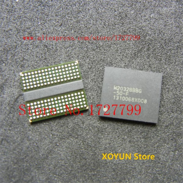 (4piece)100% test very good product W2032BBBG-50-F W2032BBBG-60-F bga chip reball with balls IC chips