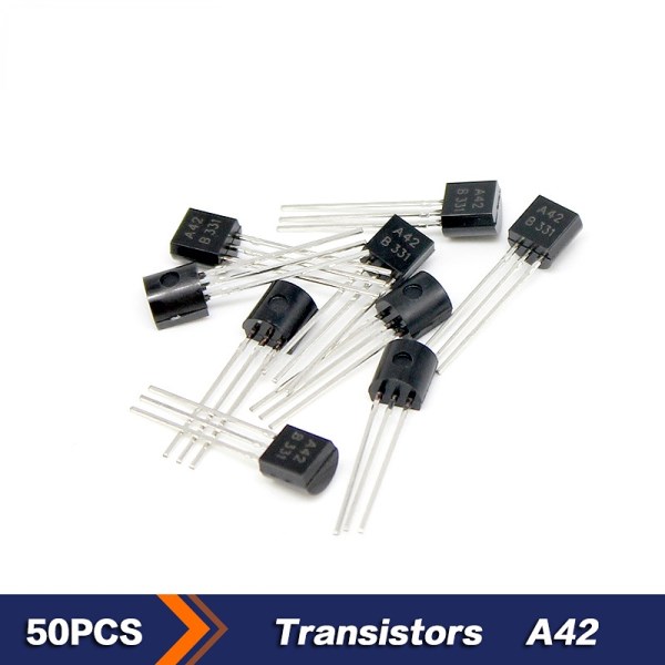 50pcslot A42 MPSA42 TO-92 Transistor NPN Transistors 300V 500MA New and original IC Chip