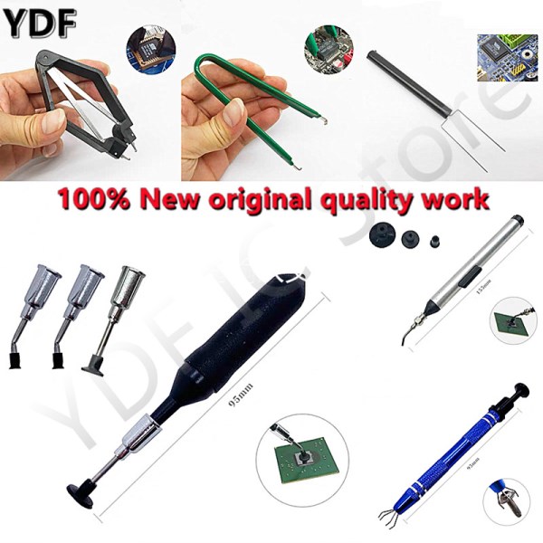 NEW FIXFANS Vacuum Sucking Pen IC Pick Up Tool with PLCC IC Chip Extractor Component Puller and U Shape Chip Extraction Remover