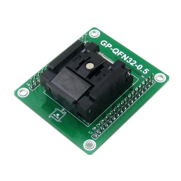 Universal Programming Block MLF32 QFN32 Universal Test socket pitch 0.5mm Supports pin-function packages on the chip bottom