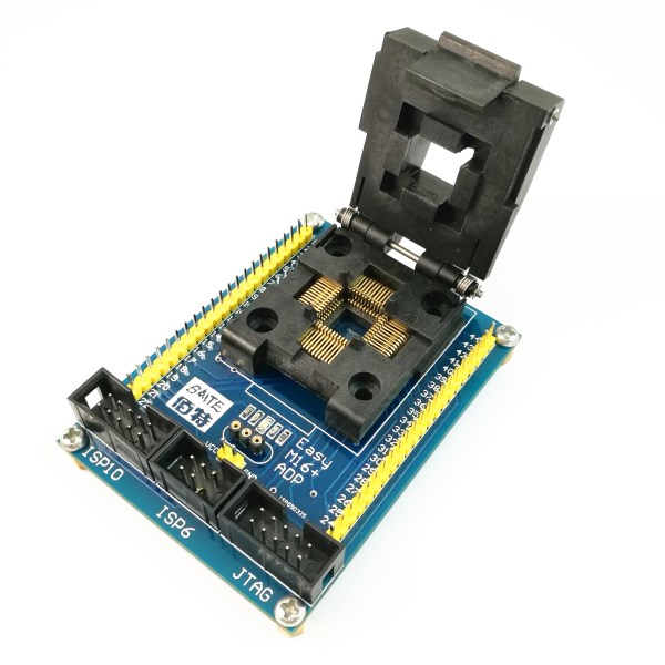 ATMEL AVR Chips ATMega1632A Series LQFP44 to AVRJTAG AVRISP 10P6P Interface Adapter--Easy M16+ ADP Adapter