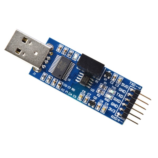 Conversion chip USB to TTL USB to serial UART module Voltage isolation-signal isolation 5V3.3V Dual Level CP2102CH340GFT232RL