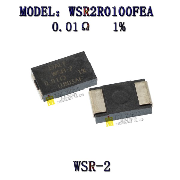 10PCSLOTNew Original DALE WSR-2 0.01 OHM 0.01R 1% 2W 4527 WSR2R0100FEA Automotive chip alloy resistance In Stock