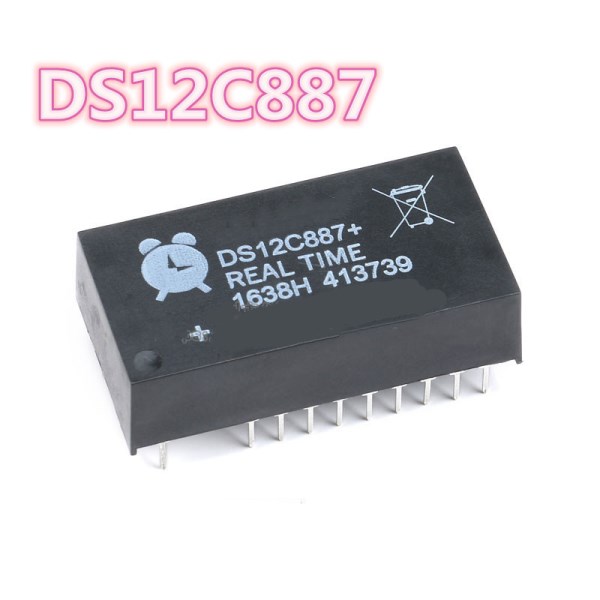 Good quality DS12C887 12C887 DIP24 real-time clock chip IC chip Free shipping