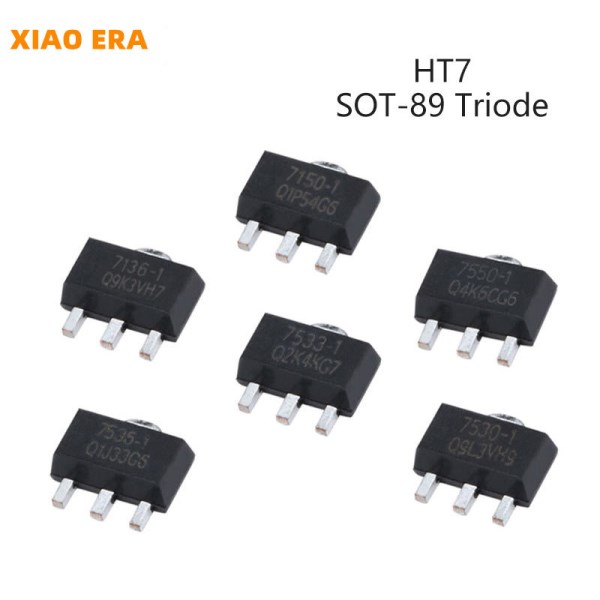 10Pcs SOT-89 HT1015-1 HT7130-1 HT7133 HT7136-1 HT7150-1 HT7325-A HT7330 HT7333-1 HT7333-A Three Terminal Voltage Regulator Chip