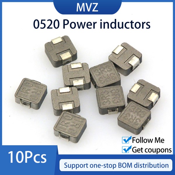10Pcs 0520 SMD Power Inductors 0520 1UH 2.2UH 3.3UH 4.7UH 6.8UH 10UH Chip Inductor 5*5*2 1R0 2R2 3R3 4R7 6R8 100 5x5x2mm