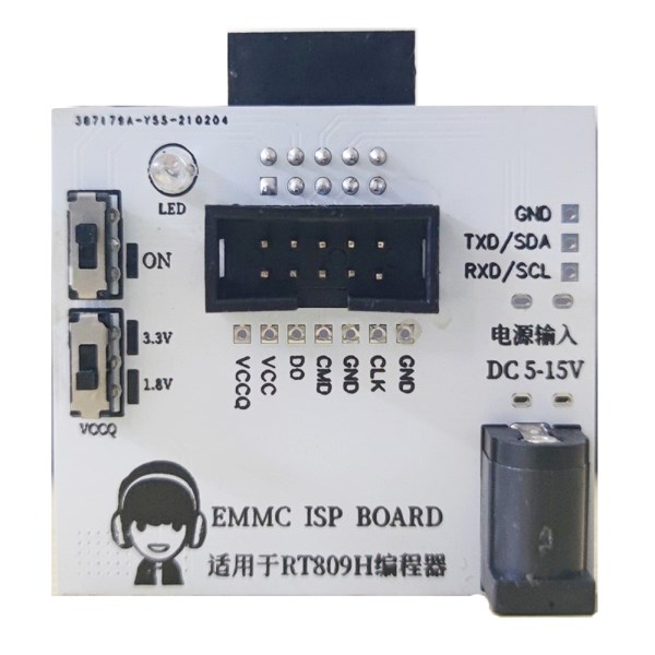 Original Customized EMMC ISP Board EMMC for RT809H Programmer EMMC Adapter Test Clip Fast Writing Reading Speed Calculator Chips
