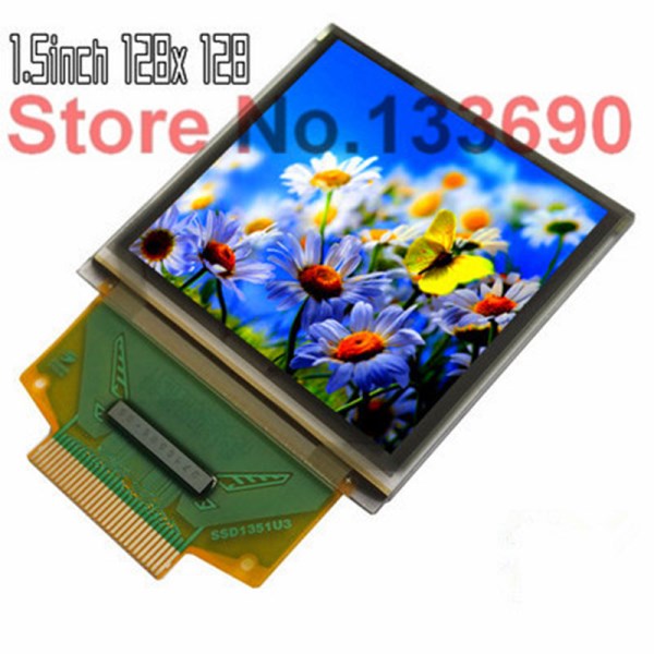 1.5 Inch Full Color OLED Display Screen 128x128 Pixels SPI Serial Port Parallel Interface SSD1351 Chip 30PIN 2828GDAD Original