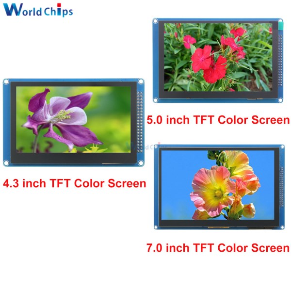 4.3 Inch 800x480 480*272 Parallel TFT LCD Module 5.0" 7.0" GT911 XPT2046 Chip Display Screen Resistive Capacitive Touch Panel