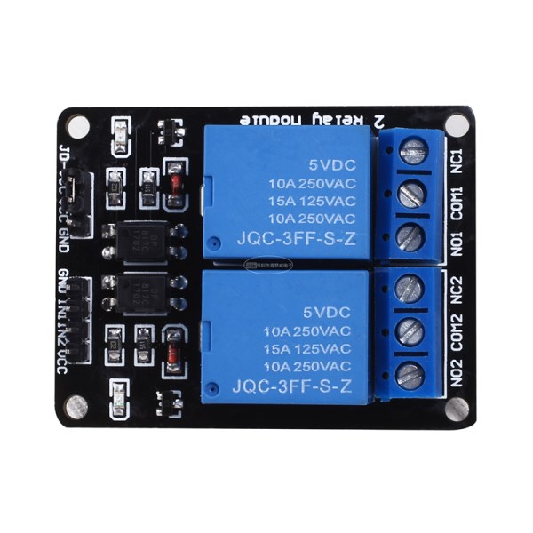 2Circuit Relay Module 5V 12V 24Vwith Optocoupler Protection Relay expansion board Single Chip Microcomputer Development