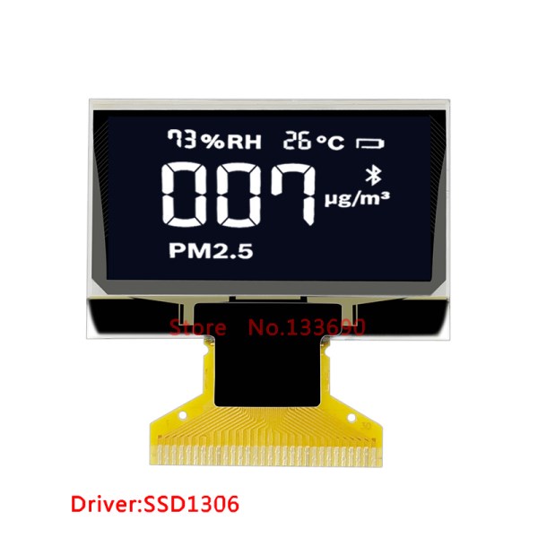 1.3'' Inch OLED Display Module With 128x64 Resolution White SPI Serial Parallel I2C IIC Port SSD1306 Chip UG-2864KSWLG01