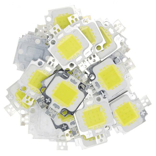 10PCS10W LED white Cold white Led chip for Integrated Spotlight 12v DIY Projector Outdoor Flood Light Super bright