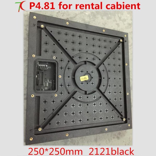 P4.81 indoor 13scan full color 250*250mm led board use smd2121 lamps,normal driving chips,1200cd