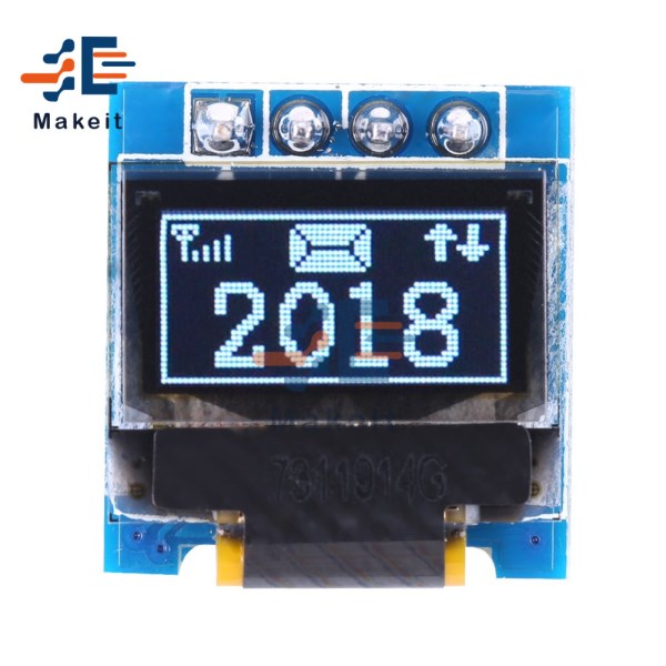 0.49 Inch 0.49" OLED Display Module 64x32 IIC I2C Chip Control White Super Bright LED Screen Board for Arduino AVR STM32