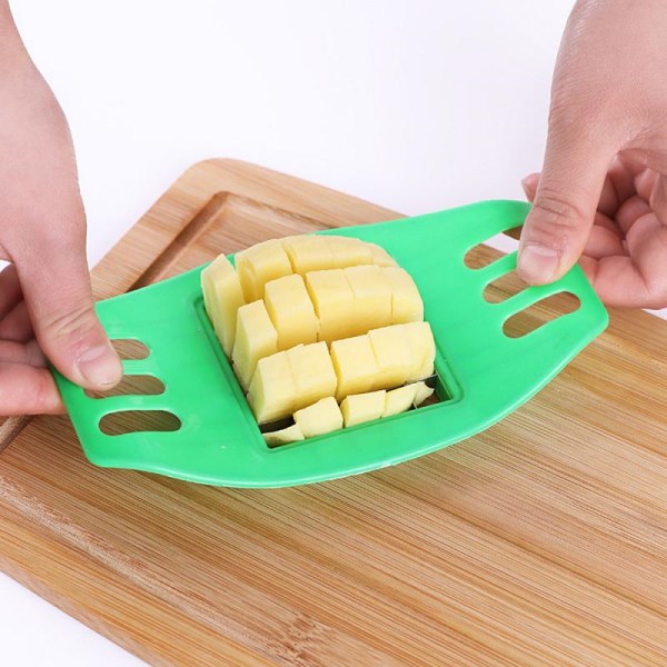 Stainless Steel Potato Slicer Cutter Vegetable Chopper Chips Making Tool Potato Cutting Fries Tool For Kitchen Accessorie Gadget