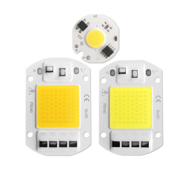 LED Chip No Need Driver COB AC 220V 3W 5W 7W 10W 20W 30W 50W High Brightness Energy Saving Diy Spotlight Flood Light Bulb Chip