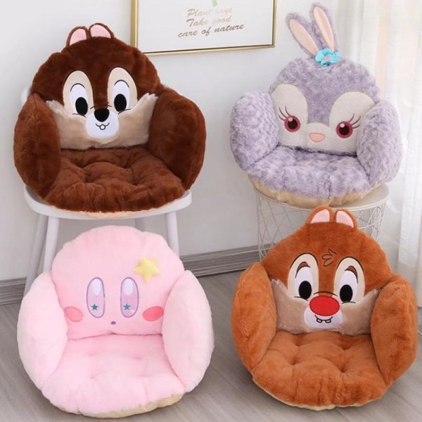 45Cm Disney Kawaii Cartoon Anime Series Chip 'n' Dale Kirby Duffy Linabell Stellalou Waist Cushion Seat Cushion Plush Doll Gift