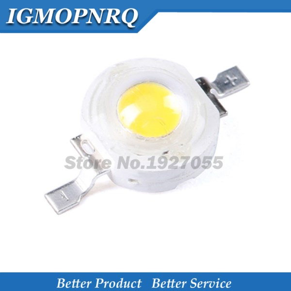 10pcs Real Full Watt CREE 1W 3W High Power LED lamp Bulb SMD 110-120LM LEDs Chip For 3W - 18W Spot light Downlight