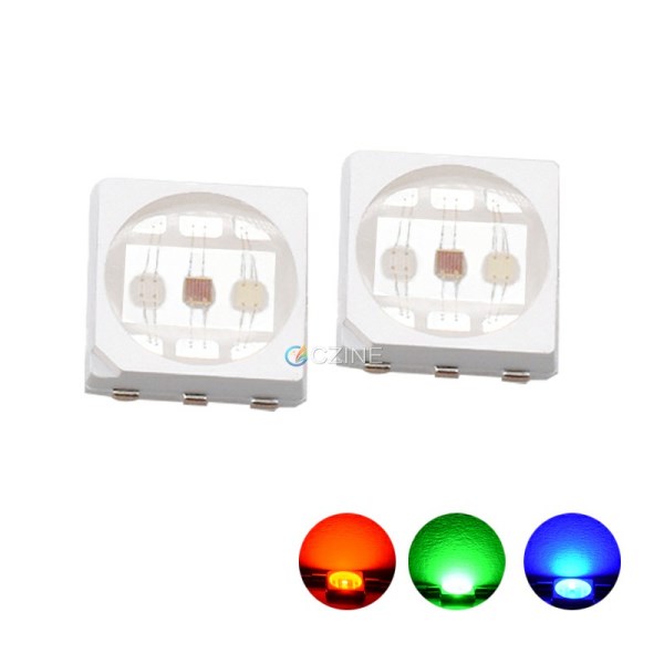 High Power 3W 5050 RGB LED SMD LED Diode Super Bright Red Blue Green 3in1 3*1w Chip Full Color