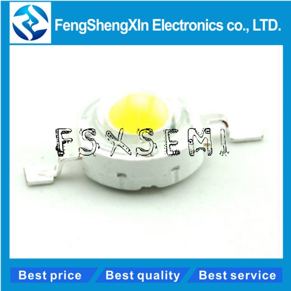 10pcslot 3W white CREE High Power LED Light-Emitting Diode LEDs Chip SpotLight DownLight Diodes Lamp Bulb For DIY LED 160-180LM