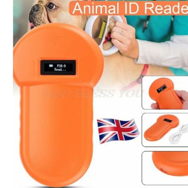 Pet ID Reader Animal Chip Digital Scanner USB Rechargeable Microchip Handheld Identification General Application for Cat Dog