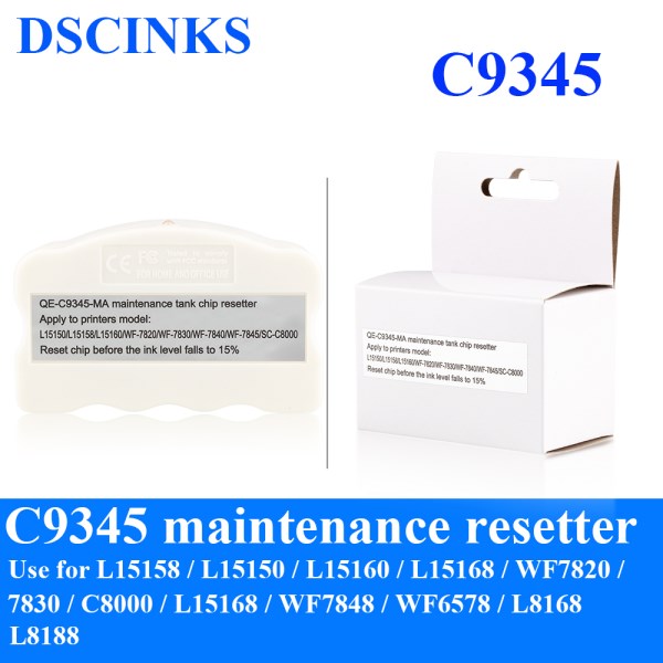 C9345 Maintenance Resetter For Epson L15150 L15160 L15158 L15168 L6578 WF-7820 7830 7840 4830 4820 3820 ET-16150 16600 16650