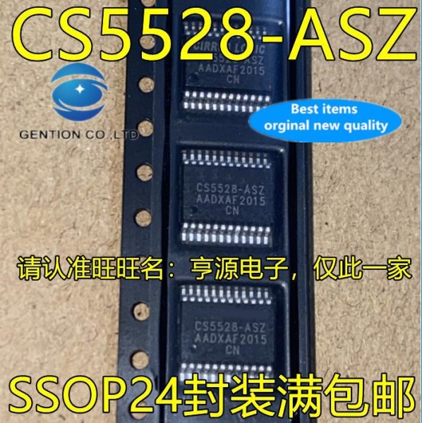 5pcs 100% orginal new CS5528 CS5528ASZ CS5528-ASZ SSOP24 analog-to-digital converter chip
