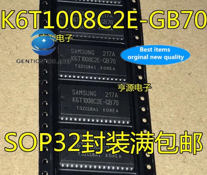 10pcs 100% orginal new in stock memory chip K6T1008C2E K6T1008C2E-GB70 SOP-32