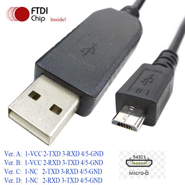 USB to micro-USB TTL for Wifi Config Preference AP-CBL-SERU JY728A Aruba Console Cable FTDI Chip