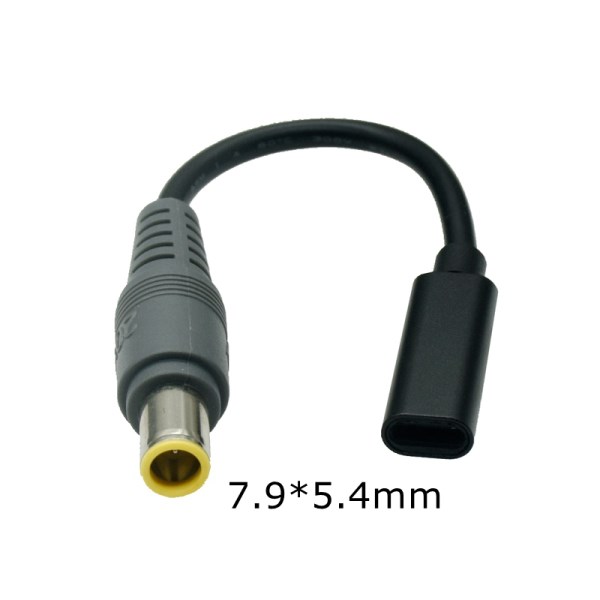 Laptop C Charger Usb C-Type Pd Charging Cable 7.9 Male Straight With Chip Adapter Cable Suitable For Lenovo Thinkpad E420 E430
