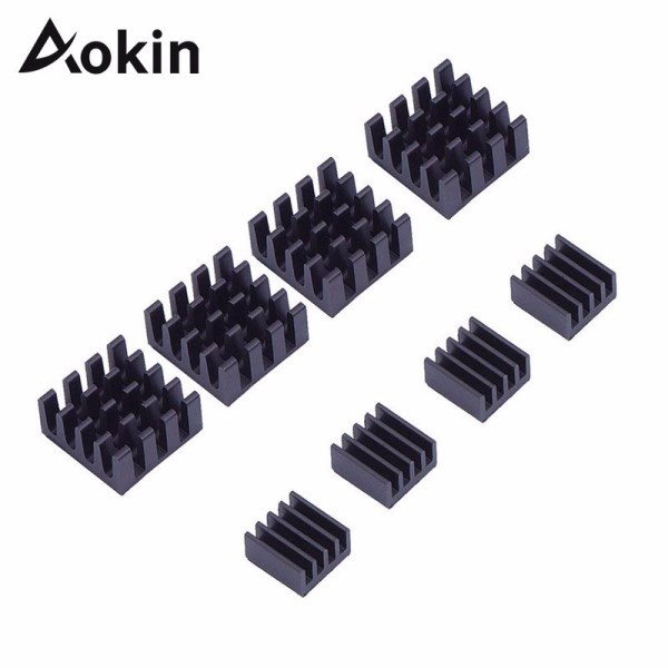 8pcs for Raspberry Pi Aluminum Heatsink Heat Sink Computer Cooler Radiator For Electronic Chip Heat Dissipation Cooling Pads