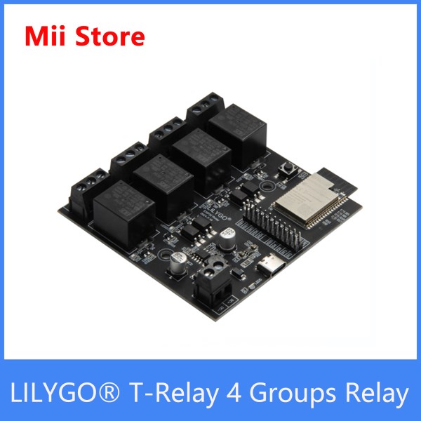 LILYGO? TTGO T-Relay ESP32 Chip DC 5V 4 Groups Relay 4MB Flash IoT Relay Suport WiFi Bluetooth
