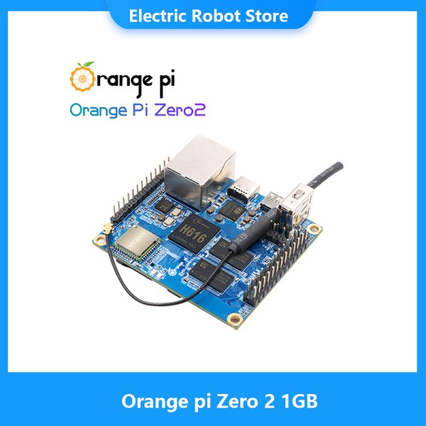 Orange Pi Zero 2 1GB RAM with Allwinner H616 Chip,Support BT, Wifi,Run Android 10,Ubuntu,Debian OS Single Board