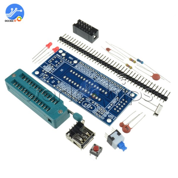 DIY Kit ATmega8 ATmega48 AVR System Development Board Miniature Electronic Suite Parts Without Chip Hot Sale