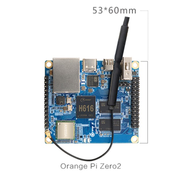 Orange Pi Zero 2,1GB RAM with H616 Chip,Support Gigabit Network, BT, Wif,Run Android 10,Ubuntu,OS Single Board