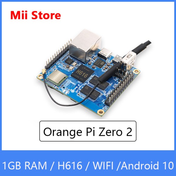 Orange Pi Zero 2 1GB RAM with Allwinner H616 Chip,Support BT, Wif,Run Android 10,Ubuntu,Debian OS Single Board linux raspberry