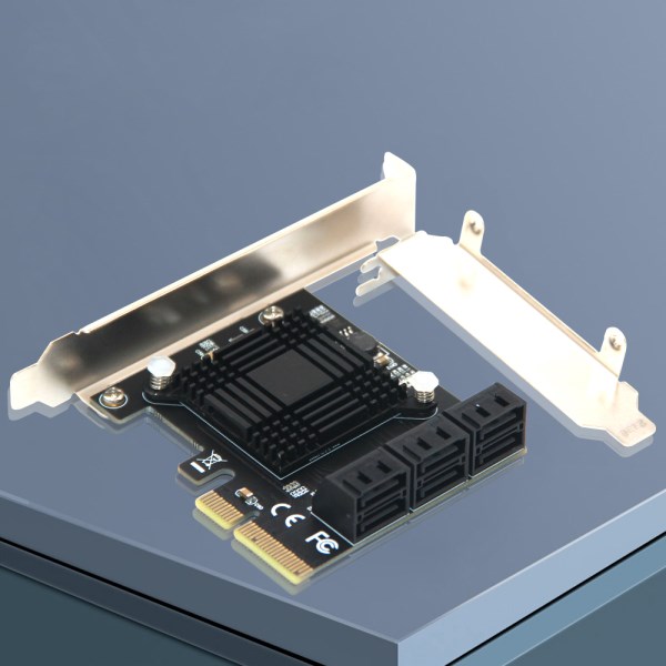 6 Port SATA 3 PCI Express Expansion Card PCI-EPCIE SATA Controller SATA Multiplier SATA3 6Gbps ASMedia ASM1166 Chip for HDD SSD